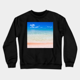 Tikeahu Pink Sand Beach Crewneck Sweatshirt